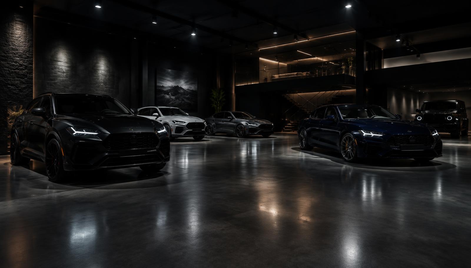 Premium vehicle builds in a modern KAIS showroom